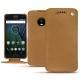 Funda de piel Lenovo Moto G5 Plus - Castan esparciate