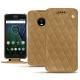 Lenovo Moto G5 Plus leather case - Sable vintage - Couture