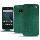 Capa em pele Lenovo Moto G5 Plus - Crocodile pino