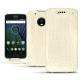 Funda de piel Lenovo Moto G5 Plus - Crocodile milk