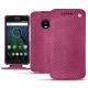 Housse cuir Lenovo Moto G5 Plus - Serpent ciclamino