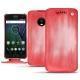Lenovo Moto G5 Plus leather case - Rose Patine