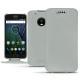 Lenovo Moto G5 Plus leather case - Gris PU