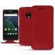 レザーケース Lenovo Moto G5 Plus - Rouge PU