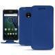 Custodia in pelle Lenovo Moto G5 Plus - Bleu Océan PU