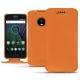 Lederschutzhülle Lenovo Moto G5 Plus - Orange PU