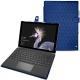 Housse cuir Microsoft Surface Pro (2017) - Bleu océan - Couture ( Nappa - Pantone 293C ) 
