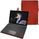 Housse cuir Microsoft Surface Pro (2017) - Papaye - Couture ( Pantone 180C ) 