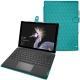 Microsoft Surface Pro (2017) leather case - Bleu fluo - Couture
