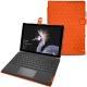 Housse cuir Microsoft Surface Pro (2017) - Orange fluo - Couture