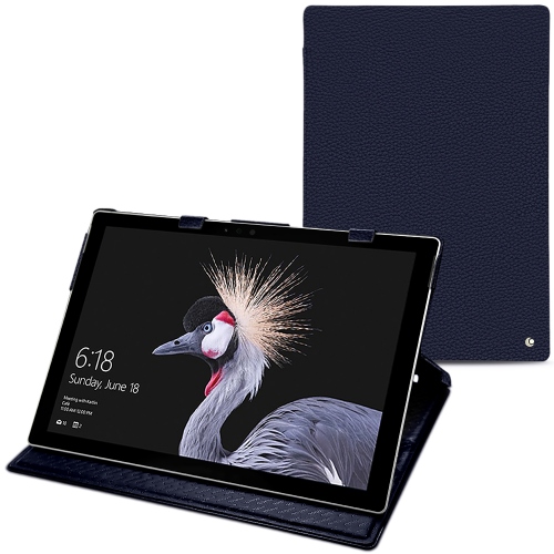 Microsoft Surface Pro (2017) leather caseCobalt ( Pantone #2b253f ) 