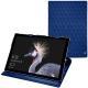 Housse cuir Microsoft Surface Pro (2017) - Bleu océan - Couture ( Nappa - Pantone 293C ) 