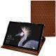 Microsoft Surface Pro (2017) leather case - Marron - Couture ( Nappa - Pantone 1615C ) 