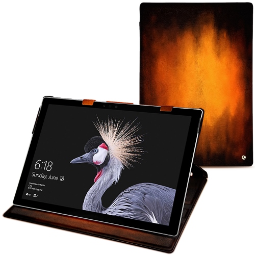 Capa em pele Microsoft Surface Pro (2017)Fauve Patine