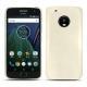 Funda de piel Lenovo Moto G5 Plus - Blanc (  Nappa - White ) 