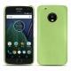 Capa em pele Lenovo Moto G5 Plus - Vert olive ( Nappa - Pantone 578U ) 