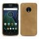 Capa em pele Lenovo Moto G5 Plus - Sable vintage ( Roughtcut - Gaucho#57254 ) 