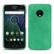 Capa em pele Lenovo Moto G5 Plus - Menthe vintage ( Pantone 562C ) 