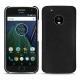 Lederschutzhülle Lenovo Moto G5 Plus - Ebène ( Sleek P C12 - Black ) 