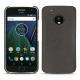 Custodia in pelle Lenovo Moto G5 Plus - Anthracite ( Pantone 424C ) 