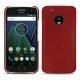 Funda de piel Lenovo Moto G5 Plus - Tomate ( Pantone 187C ) 