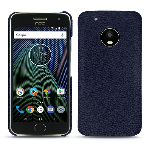 Lederschutzhülle Lenovo Moto G5 PlusCobalt ( Pantone #2b253f ) 