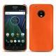 Lederschutzhülle Lenovo Moto G5 Plus - Orange fluo