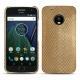 Capa em pele Lenovo Moto G5 Plus - Serpent sabbia