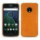 Lenovo Moto G5 Plus leather cover - Abaca arancio