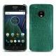Capa em pele Lenovo Moto G5 Plus - Crocodile pino