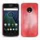 Capa em pele Lenovo Moto G5 Plus - Rose Patine