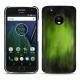 Lederschutzhülle Lenovo Moto G5 Plus - Vert Patine