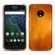 Lederschutzhülle Lenovo Moto G5 Plus - Orange Patine