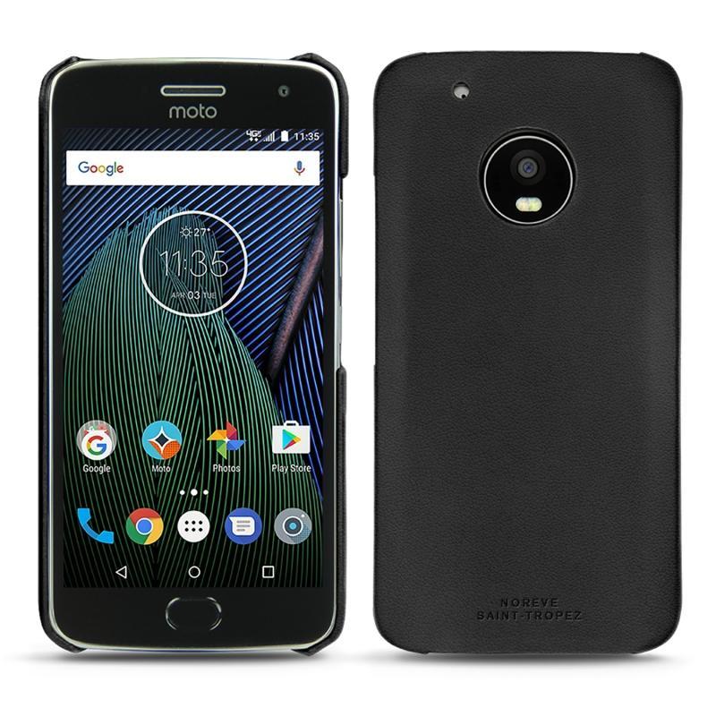 Lederschutzhülle Lenovo Moto G5 Plus - Noir PU