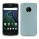 가죽 커버 Lenovo Moto G5 Plus - Bleu Ciel PU
