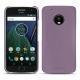 Coque cuir Lenovo Moto G5 Plus - Lilas PU