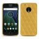 Custodia in pelle Lenovo Moto G5 Plus - Mimosa - Couture ( Pantone 141C ) 