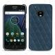 가죽 커버 Lenovo Moto G5 Plus - Indigo - Couture ( Pantone 303U ) 