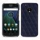 Lenovo Moto G5 Plus leather cover - Cobalt - Couture ( Pantone 2766C ) 
