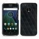 Coque cuir Lenovo Moto G5 Plus - Dark vintage - Couture