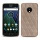 Lederschutzhülle Lenovo Moto G5 Plus - Taupe vintage - Couture