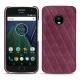 Funda de piel Lenovo Moto G5 Plus - Prune vintage - Couture