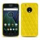 Capa em pele Lenovo Moto G5 Plus - Jaune fluo - Couture