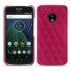 Lederschutzhülle Lenovo Moto G5 Plus - Rose fluo - Couture