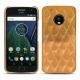Funda de piel Lenovo Moto G5 Plus - Or Maïa - Couture