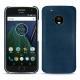 Lenovo Moto G5 Plus leather cover - Blu mediterran