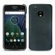 Lederschutzhülle Lenovo Moto G5 Plus - Blu marino