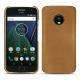 Capa em pele Lenovo Moto G5 Plus - Castan esparciate