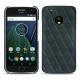 Lederschutzhülle Lenovo Moto G5 Plus - Blu marino - Couture