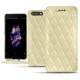 Lederschutzhülle OnePlus 5 - Beige - Couture ( Nappa - Pantone 7502C ) 